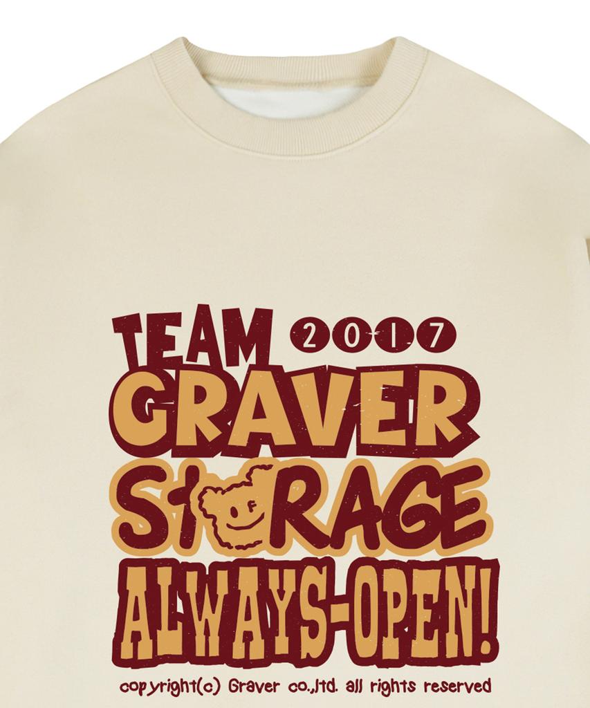 GRAVER [Унисекс] Худи с карманами_Кремовый