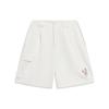 Li Ning X Disney Collaboration Zootopia Series Cartoon Embroidered Loose Mid-Rise Casual Shorts Women Shorts Off-White AKST246-1