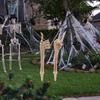 Halloween Skeleton Stake Decoration Realistic Skeleton Bones Design Easy To Install Creepy Hand Arm with Lawn Stakes