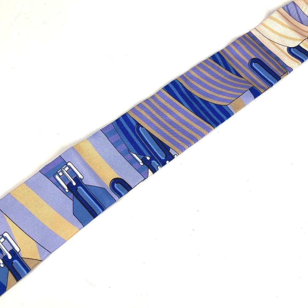 HERMES Twilly Twilly Bandeau Scarf Accessories Scarf silk blue