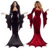 S-XL Gothic Style Velvet Bat Witch Ghost Bride Witch Vampire Dress