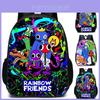 Красочный школьный рюкзак Roblox Rainbow Friends из дышащего нейлона