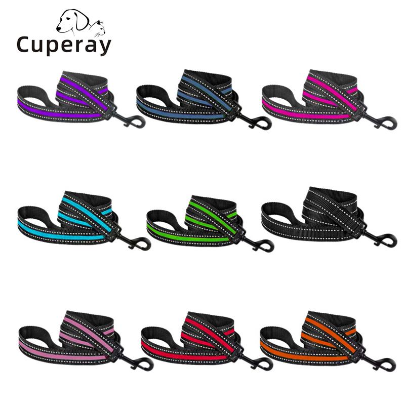 Classic Pet Leash Nylon Webbing Dog Leash Night Reflective Explosion-proof Dog Leashes for Medium and Large Dogs and Cats Outdoor Travel
