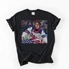 Футболка Jack Hughes USA Hockey – Футболка с портретом на коньках и флагом США