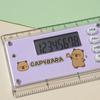 Mini Ruler Calculator Capybara Measuring Ruler Creative Straight Ruler  School