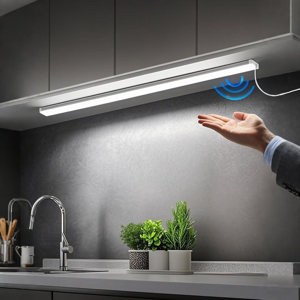 LED Under Cabinet Bar 30/40/50cm Aluminium Profile USB 5V Hand Scan Sensor Night Lamp With/Without Dimmable 2 Style,Wall Lamp