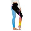 Женские эластичные леггинсы для йоги с принтами Rainbow Maker, спортивные брюки для бега в тренажерном зале и фитнеса