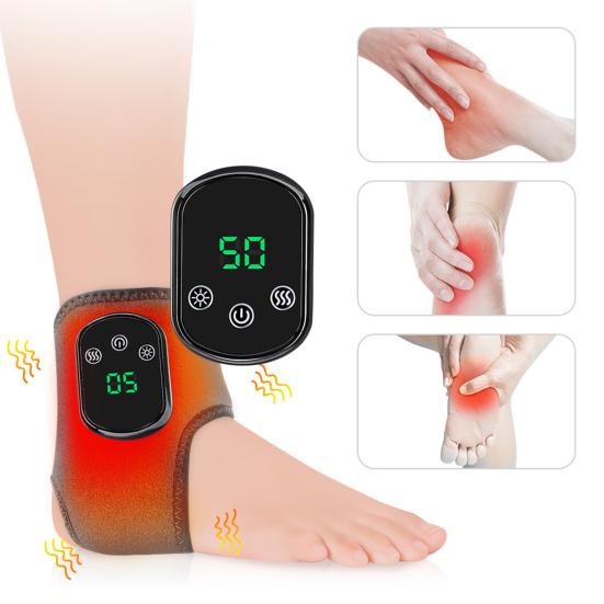3-in-1 Foot Massager with 5 Heat Levels Portable Rechargeable Cordless Heated