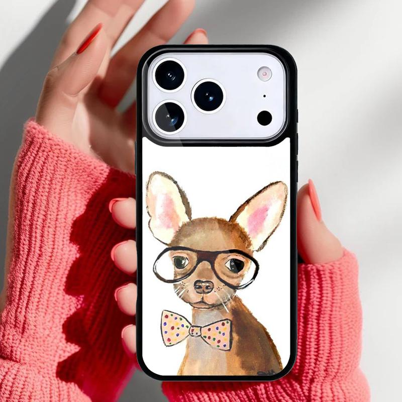 Милый чехол для телефона 'Мама чихуахуа' для iPhone 17 16 15 14 13 Pro Max Задняя крышка для 12 11 Pro Coque