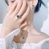 Set Accessories Necklace Stud Earrings Millennium Para Greenstone Versatile Women