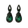 Bohemia Earrings Dark Green Bohemian Boho Jewelry Stone Rhinestone Geometric Dangle Charm Gifts