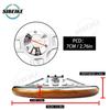 350mm Classic Solid Wood Steering Wheel Universal Retro Car Sports Steering Wheel with Rivet