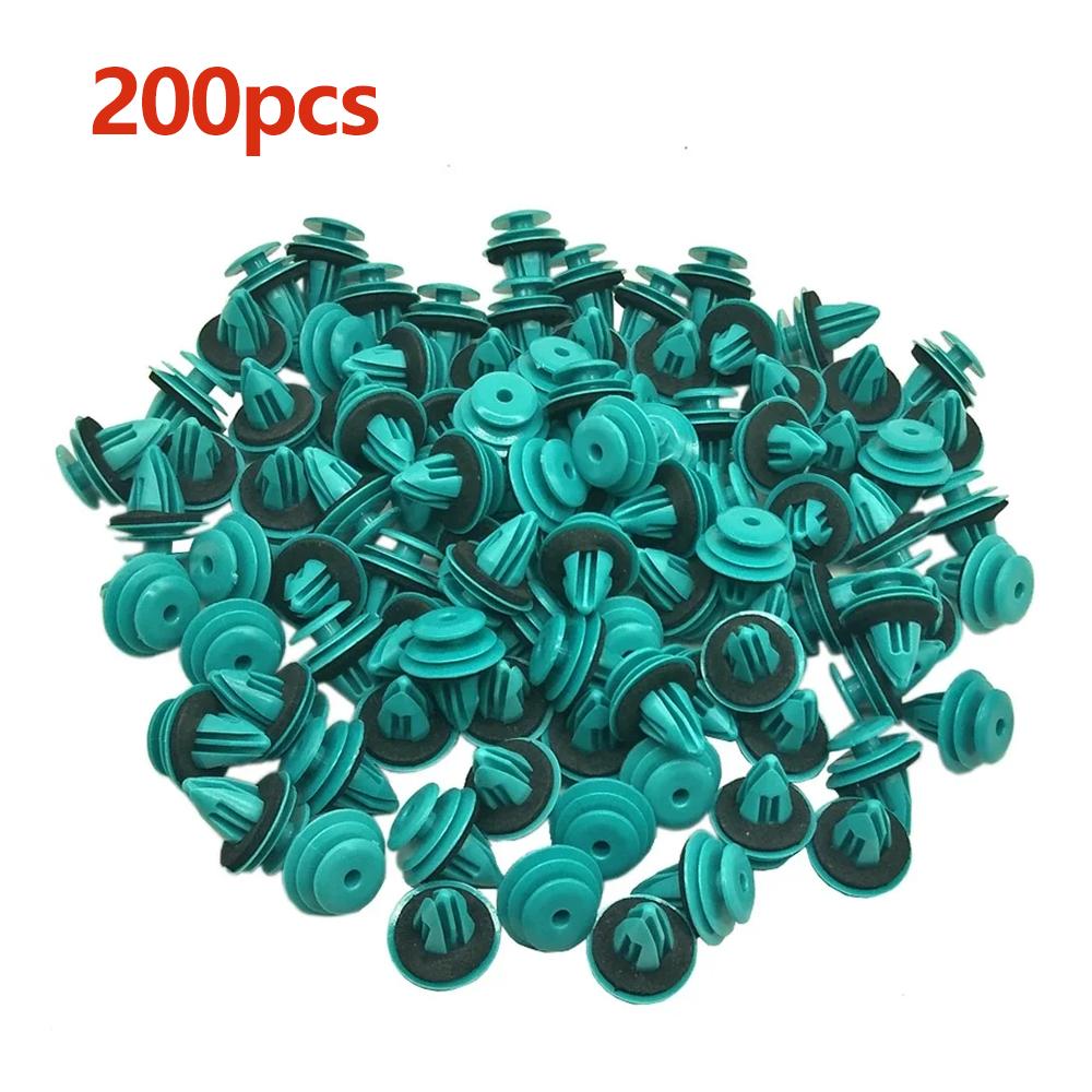 100/200pcs Nylon Retaining Clip Plastic Car Door Panel Fastener Clips Bumper Door Buckle  Universal Screw Clips Car Accessories
