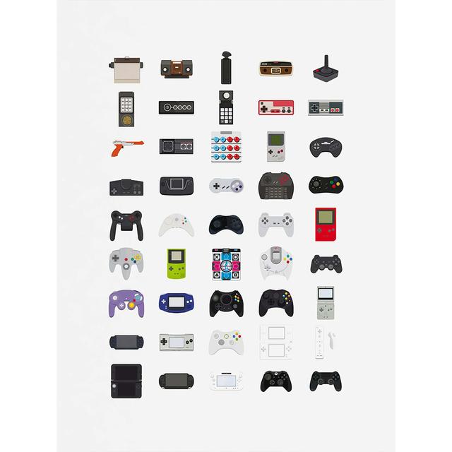 Контроллеры для видеоигр, холст, картина, ручная игровая консоль, постеры, принты, настенные художественные картинки для гостиной, Настенный декор, Cuadros