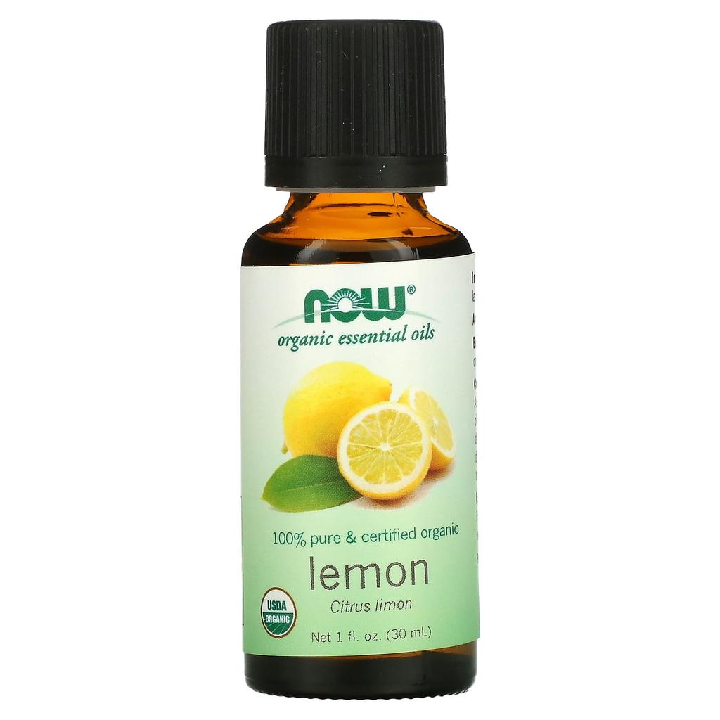Now Foods Organic Essential Oils, Lemon, 1 Fl Oz (30 Ml)