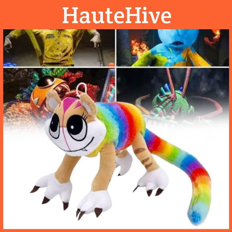 Игровое время Глава Поппи 4 Радужный длиннохвостый кот Плюшевая игрушка Мягкая кукла-подарок