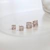Jlauren 01M03273 Daily Rose Gold Cubic Zirconia Earrings - 4mm