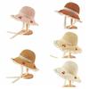 Cherry Embroidered Straw Fisherman Hat Lace Woven Bucket Hat Unique Women Sun Hat  Ladies