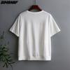 Dimanaf 2025 Women T-Shirt Zipper Female Solid O-Neck Cotton Loose Short Sleeve Tops&Tees