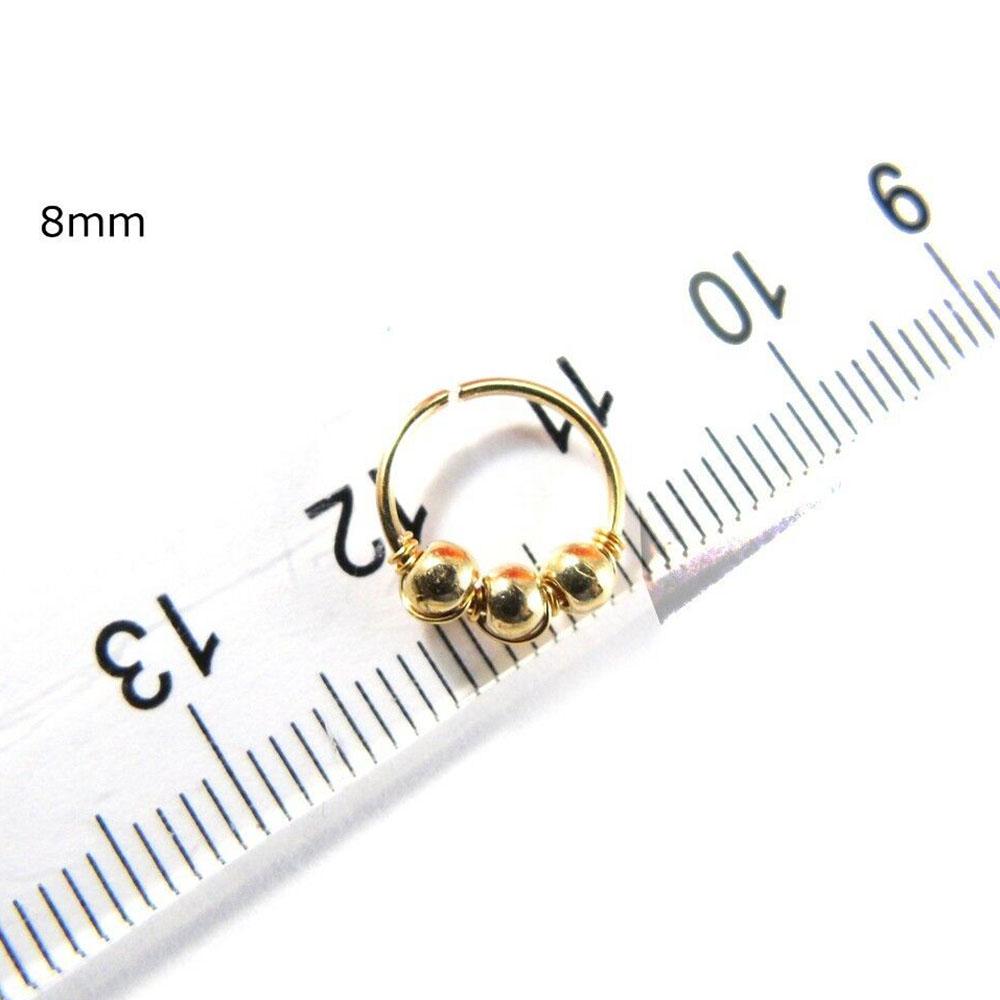 Септум Бровь Хрящ Кольцо-кликер Штанга Ноздря Кольцо для носа Пирсинг тела Круглые бусины Серьга для губы Уха