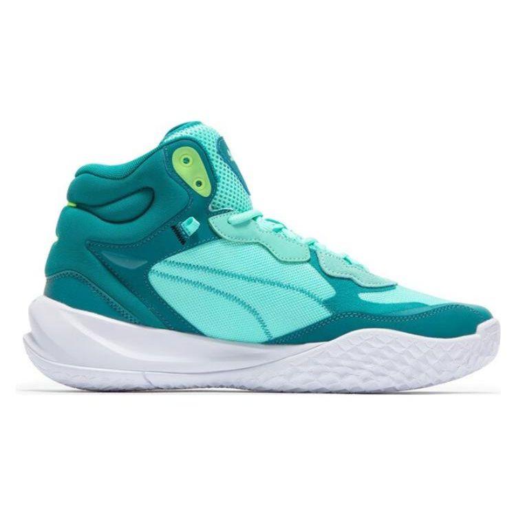 Puma Баскетбольные кроссовки Playmaker Pro Mid Мужские Высокие Мятно-зеленые 377902-03