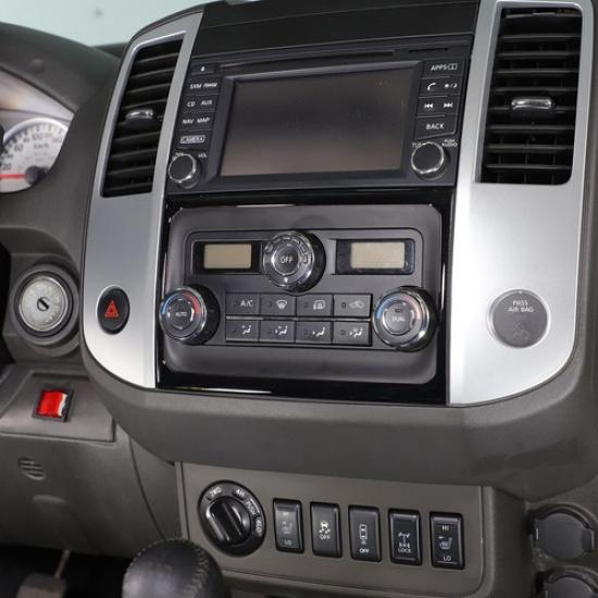 Glossy Piano Black Air condition Panel Trim Sticker For Nissan Frontier 05-21