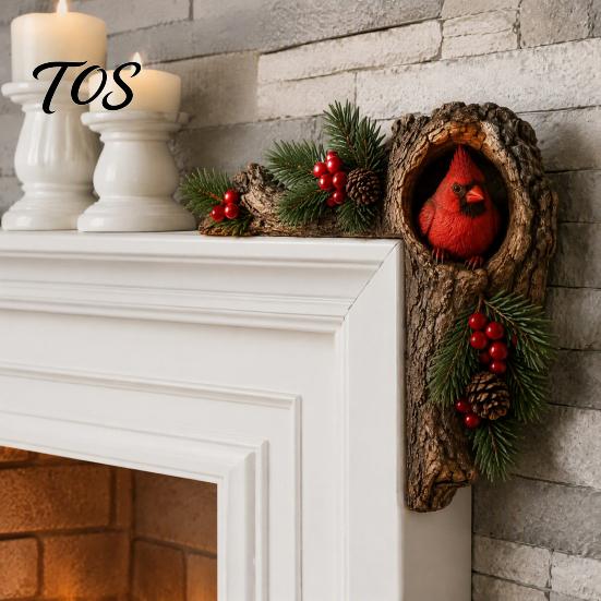 Whimsical Home Entryway Decor Chipmunk Tree Hollow Door Topper, Squirrel Owl Wooden Frame Sign, Decorative Hole Ornament Animals Corner Ornament,
