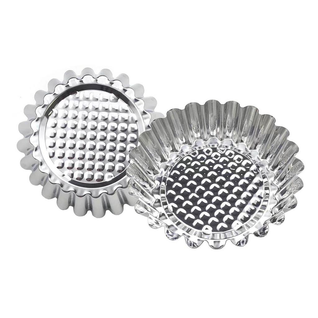Форма для тарталеток из нержавеющей стали с антипригарным покрытием Форма для пирогов Форма для кексов Яичный тарт Форма для выпечки тарталеток Форма для кексов Пицца Формы для выпечки