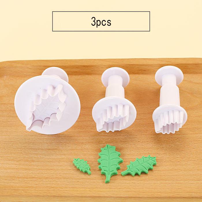 Christmas Leaves Jungle Biscuit Cookie Cutter Baking Mould Pastry Decorating Kitchen Fondant Biscuit Cake Decorating Tool