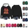 Women's Fashion Casual Long Sleeve Loose Printed Pullover Sports Long Sleeve Hooded Sweatshirt