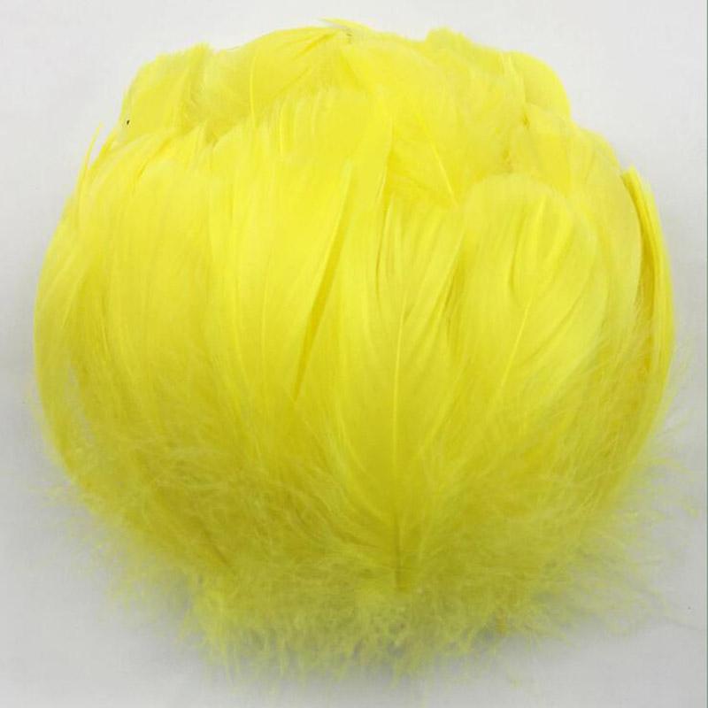 Colorful Party Feathers Craft Natural Goose Feather For Diy Home Decor White Wedding Feathers 100Pcs/Pack Garment Accessories