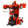 Sports Car and 2-in-1 Transforming Robot - Orange - RC Remote Controlled