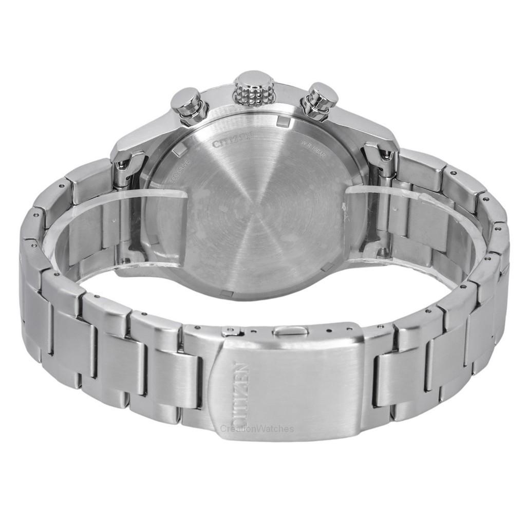 Citizen Мужские часы Eco-Drive с хронографом из нержавеющей стали с черным циферблатом CA0790-83E 100M