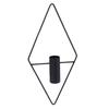 2PCS Black Wall Hanging Vase Iron Wall Mount Flower Vase Modern Metal Wall Vase  Bedroom