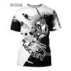 Fashion Beautiful Hockey Sports Men's T-shirts Short Sleeve 3D Printed Street Male Oversized Tops Man Clothing Casual Tees