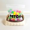 Игрушка Petka для кошек шерстяной шарик 100р 4см 1 упаковка, случайный цвет