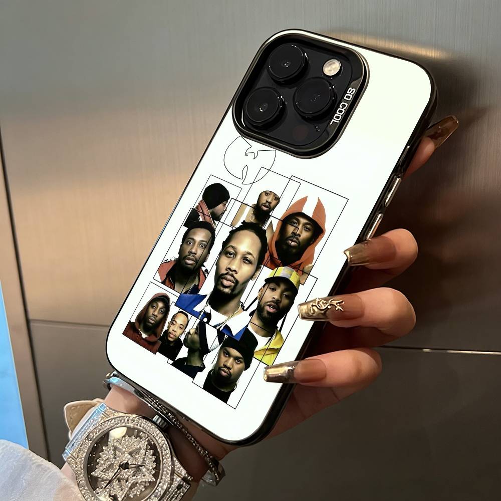 Wu-Wu-T-Tang -Clan For iPhone 17 16 15 14 13 12 11 Pro Max XS 17 Air Silicone Colored Silver Bumper Cover