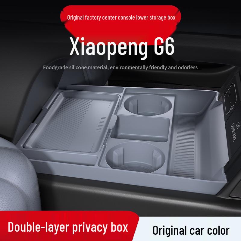 Ящик для хранения и органайзер для очков на центральную консоль Xiaopeng G6 - Подходит для 25 моделей