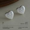 Minimalist love bow zircon stud earrings retro heavy industry three-dimensional modeling commuting dating exquisite atmosphere earrings