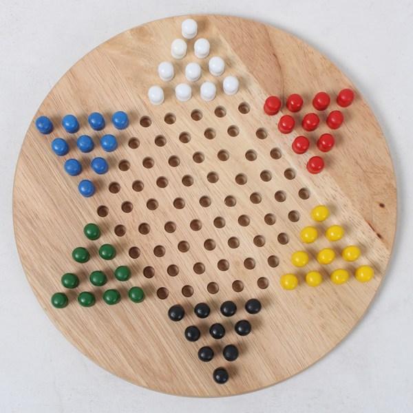 Игрок в игру Деревянные китайские шашки Алмазная настольная игра, разноцветные