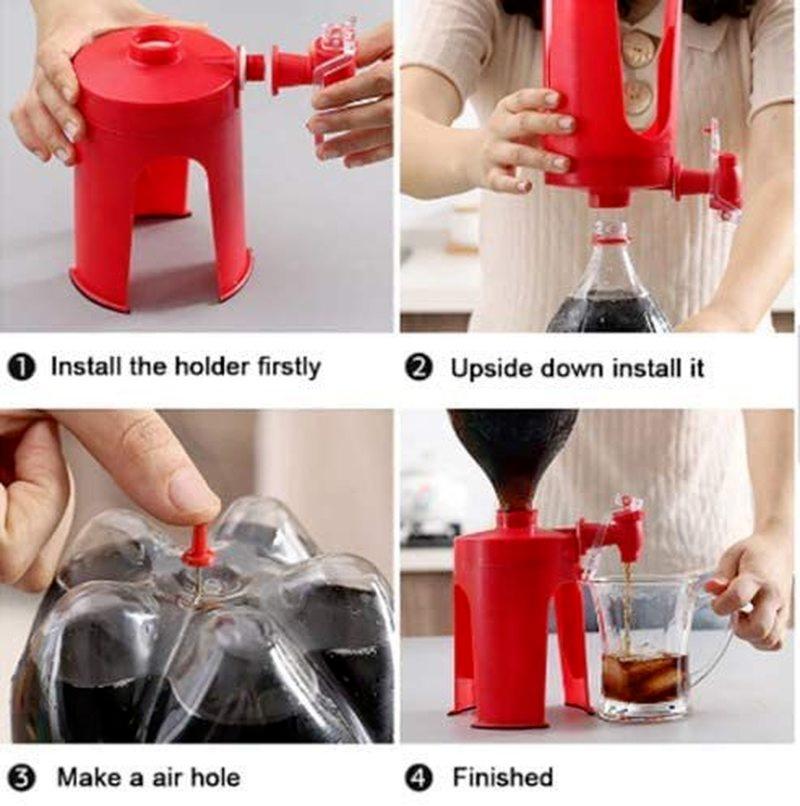 Hand Pressure Type Coke Bottle Inverted Drinker Carbonated Beverage Inverted Home Beverage Machine Coke Machine