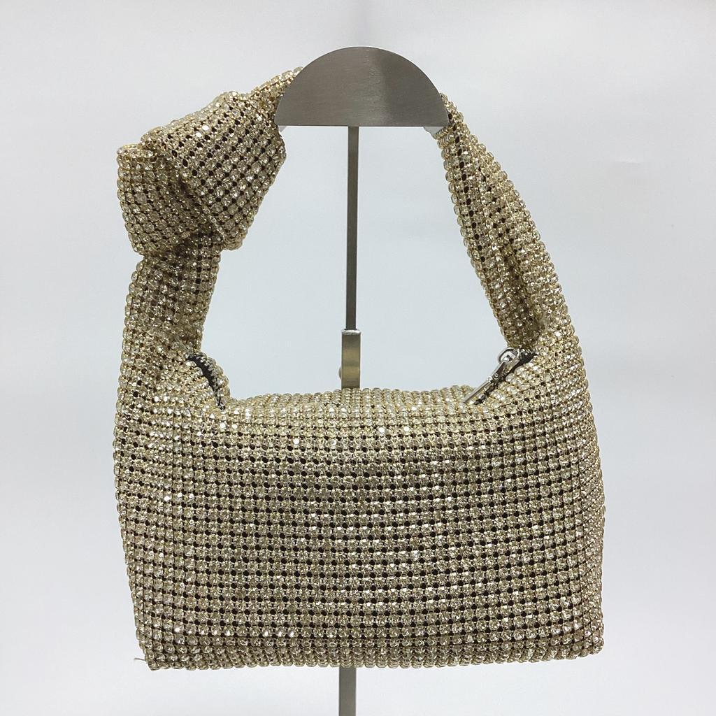 Роскошный вечерний клатч с бриллиантами для женщин, бутиковая сумка со стразами и завязкой на веревке