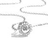 Imitation Moissanite Smart Love Pendant Women's Collarbone Chain 50 Points Necklace Women's Jewelry