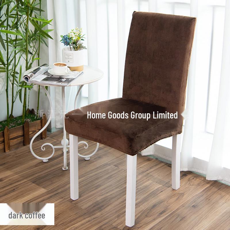 Бархатный чехол на стул из серебристой лисы - Универсальная мягкая посадка для обеденных стульев