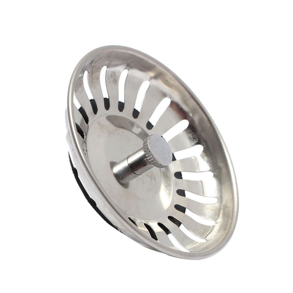 Safe And Effective Stainless Steel Home Kitchen Sink Drain Stopper Basket Strainer Waste Plug