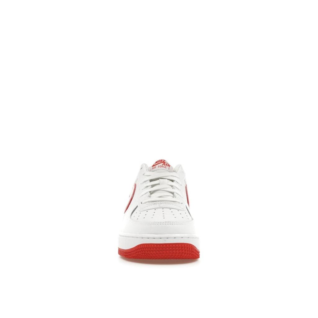 Nike Air Force 1 GS White Picante Red Детские кроссовки Aura Blue-Tint Aluminium DV7762-101