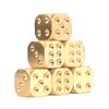 1Pcs Brass Dice Pure Copper Solids Dice Manual Polishing Bar/Dinner Party Creative Mahjong Sieve Creative Small Decorative Items