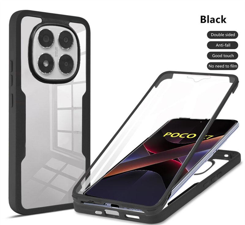 360 Full Phone Case For POCO X7 X6 M6 X5 X4 X3 Pro 5G Screen Protector Cases For POCO F7 Ultra F6 F5 M4 M3 Pro X3 NFC C65 Cover