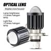 Factory Direct New 12V High Brightness Motorcycle Headlight Lens H4 Dual Beam LED 1200 Lumens Spot Focused Waterproof Universal