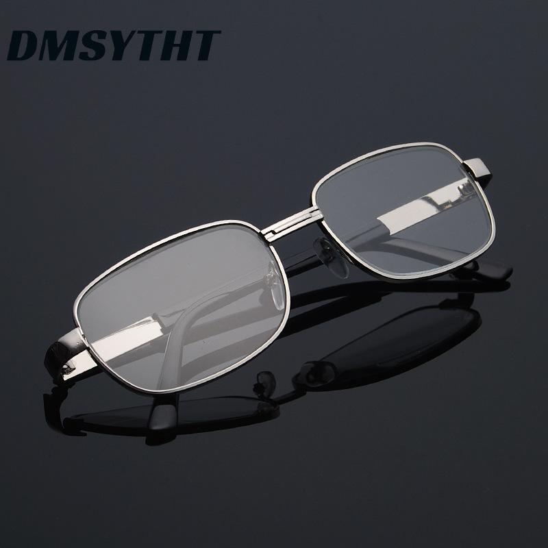Classic Reading Glasses Women Men Metal Large Frame Crystal Eyeglasses Square Presbyopia High Definition Reader Eyewear